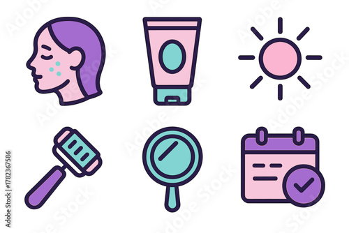 Skincare routine essential tools and products for healthy skin care