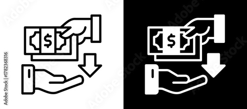 Appreciation whiteblack icon