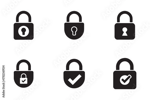 Protected Account Login Padlock Access Icon