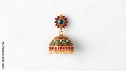 Jhumka Earrings Displayed o...