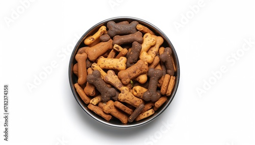Various bone-shaped dog tre...