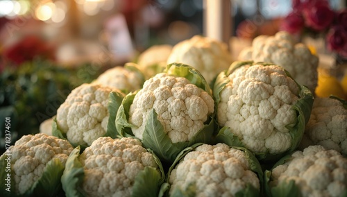 Close-up view of fresh caul...