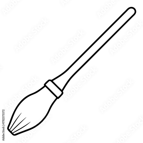 brush on white background