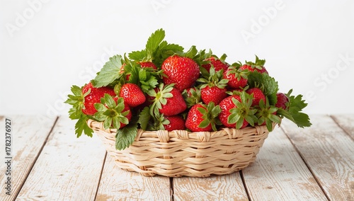 Fresh organic strawberries ...