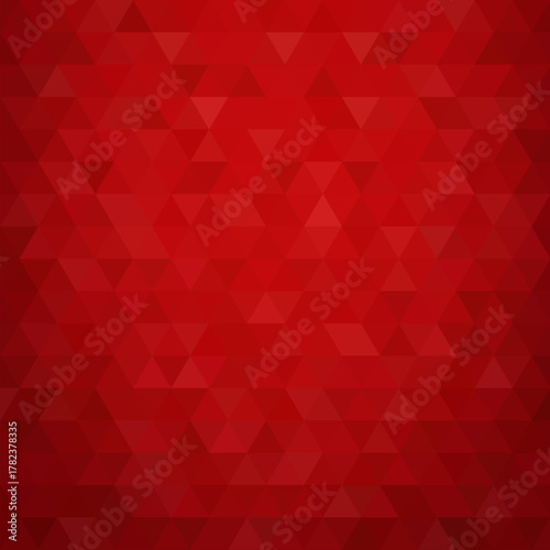 Red geometric background. Triangular abstract vector background in polygonal style. eps 10