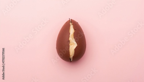 Chocolate Easter egg bisect...