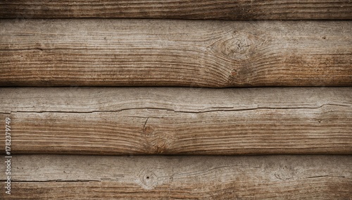 Fragment of a log cabin's i...