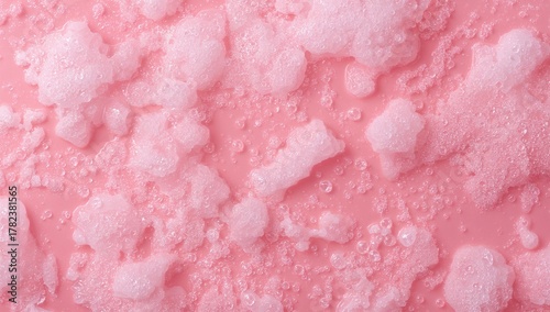 Foam bubbles on a pink backdrop, suitable for UI design