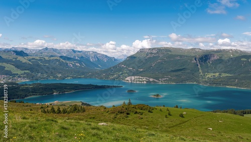 A panoramic view of the ser...