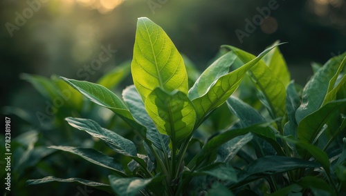 Curcuma longa plants thrive...