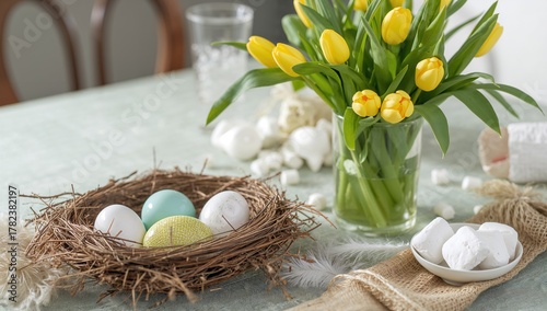 Spring holiday table decor ...