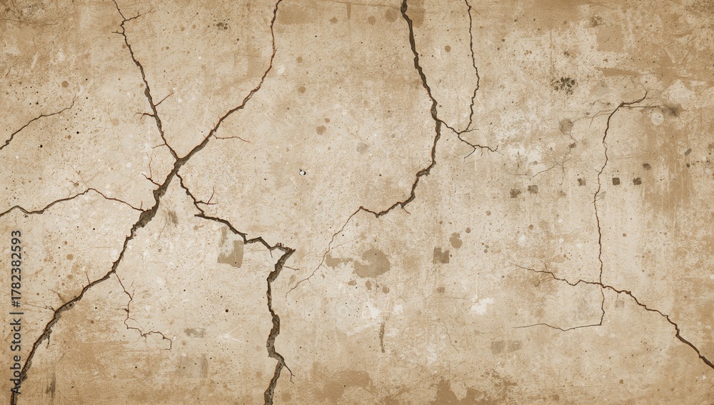 Obraz premium Shabby Grunge Surface Featuring Patterns, Scratches, and Paint Stains, Ideal for Interior Design and Fabric Applications