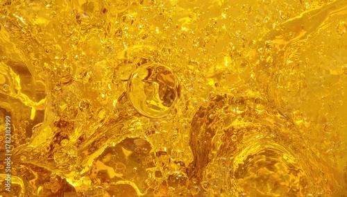 Gold liquid bubble backdrop...