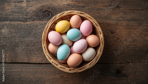 Basket filled with Easter e...