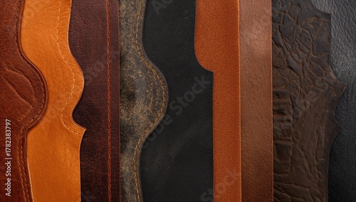 A variety of leather patche...
