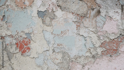 Peeling wall paint exposing...