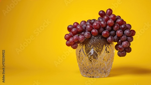 Grapes Arranged In A Clear ...