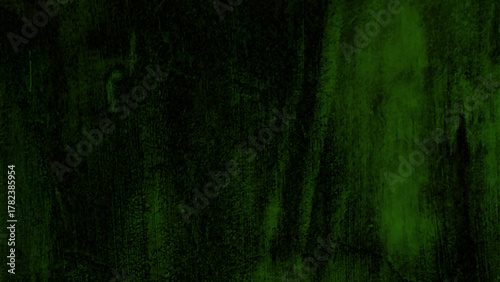Close up retro plain dark green color cement wall background texture. Design vintage parchment