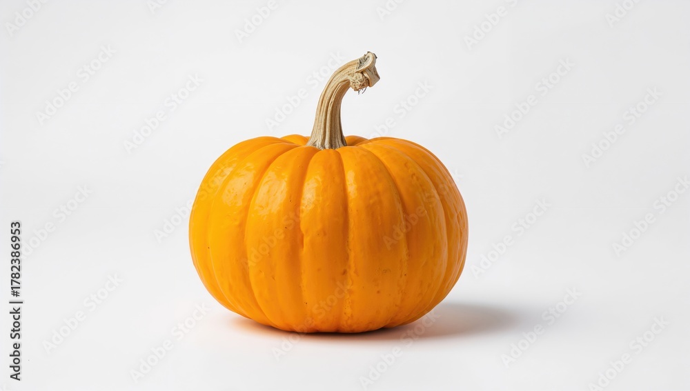 Obraz premium Butternut squash on a white backdrop, health benefits, autumn season