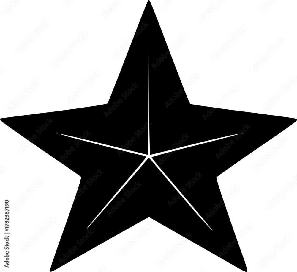 Obraz premium Star silhouette vector for holiday, Christmas, and festive theme