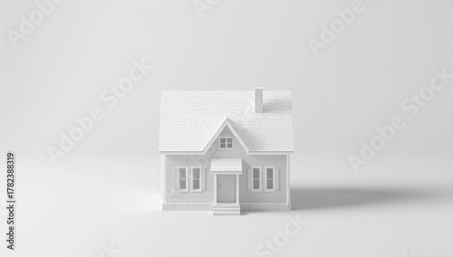 House on a white background...
