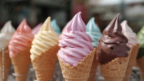 Fruit yogurt, vanilla ice c...