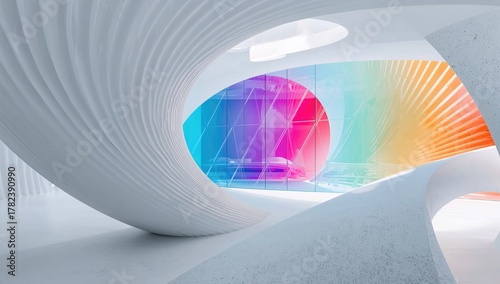 Abstract architectural inte...