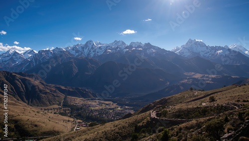 Andean mountain range, show...