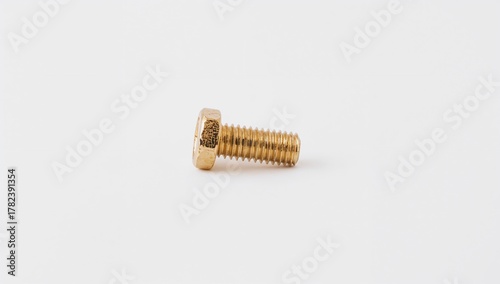 Isolated gold bolt screw on...