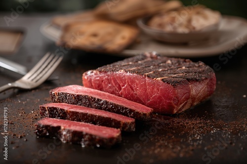Cut Wagyu Ribeye Steak into...