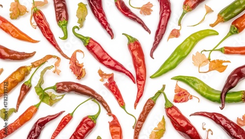 Chilies in assorted colors ...