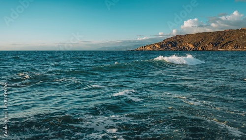 Turbulent waves crashing in...