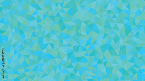 Abstract geometric background with blue and green tones polygonal pattern