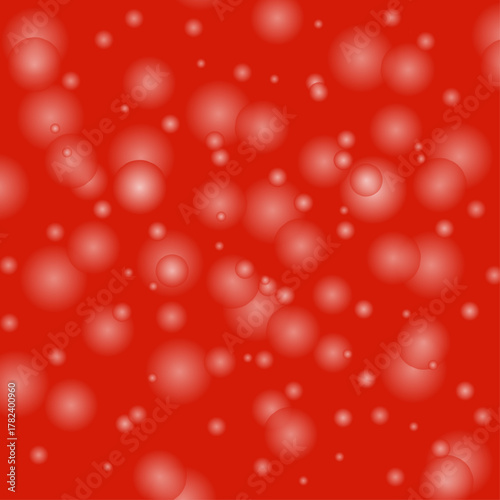 Red Bubble Background Vector
