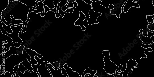 Seamless pattern with lines White wave paper curved reliefs abstract background, Background of the topographic map. Line topography map contour background.