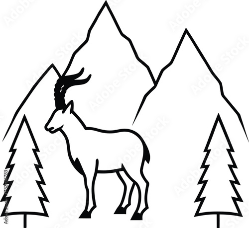 horse silhouette vector