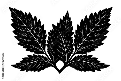 Clover Leaf Elegance | Clean, isolated vector art for creative projects.