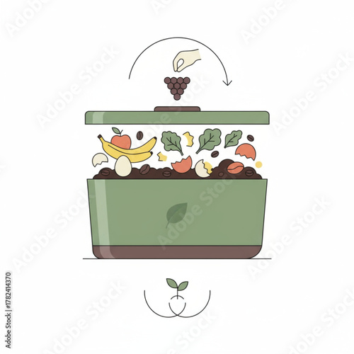 Startup Investment and Seed Funding Organic Growth Illustration
