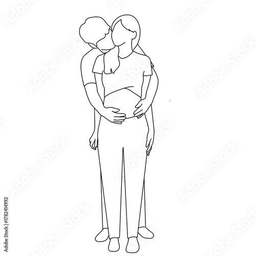 vector illustration of a male body