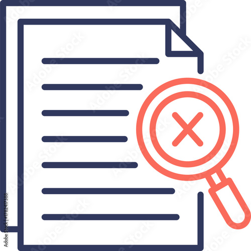 Redundancy Check Dual Tone Icon