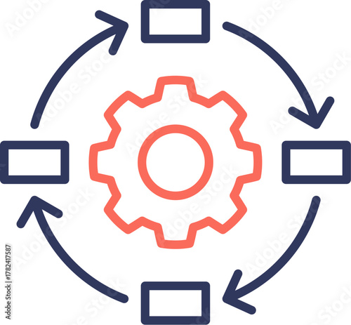 Continuous Flow Dual Tone Icon