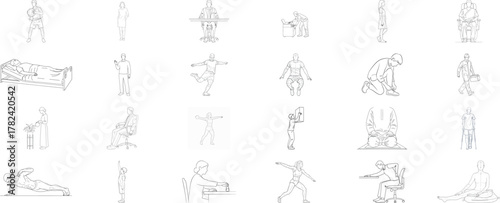 Diverse array of abstract geometric shapes and symbols