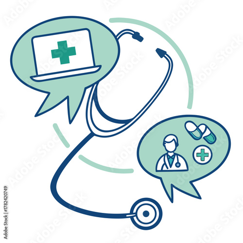 Medical communication with stethoscope