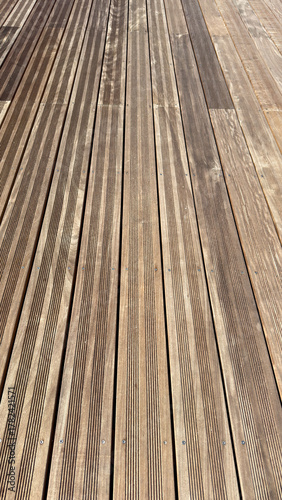 Wood wooden planks as flooring or wood paneling