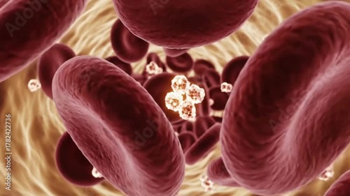 Realistic Microscopic Visualization of Red Blood Cells and Glucose Molecules
