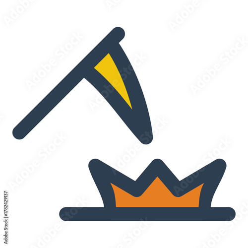 scythe or sickle icon