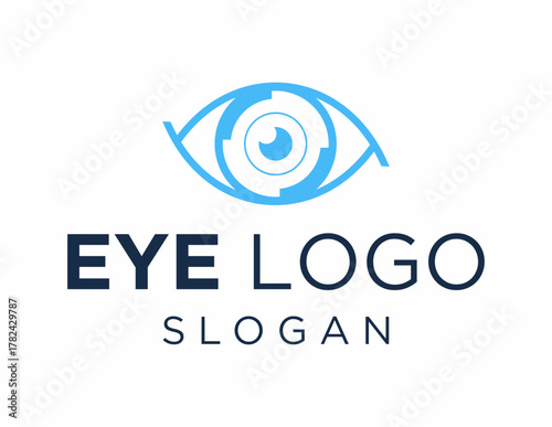 Foto Logo design about Eye on a white background