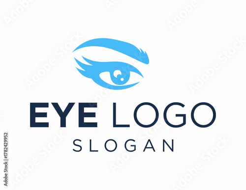 Carta da parati Logo design about Eye on a white background