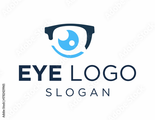Quadro su tela Logo design about Eye on a white background