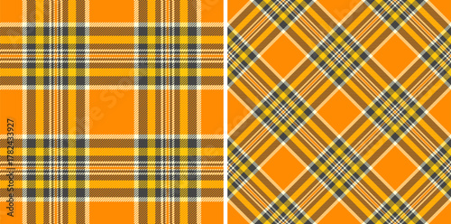 Background vector tartan of fabric check seamless with a textile plaid pattern texture. Set in gold colors. Unique invitation designs for events.